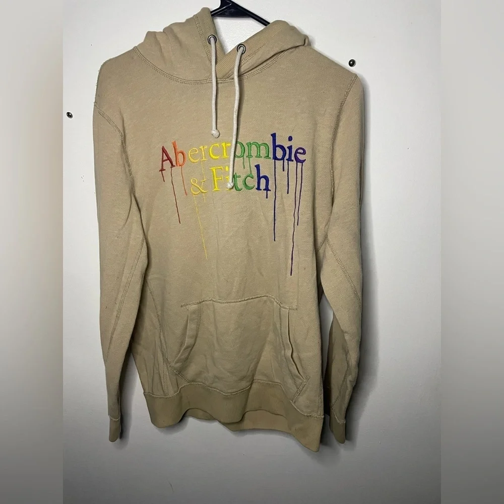 Abercrombie and Fitch melting, rainbow hoodie, size small